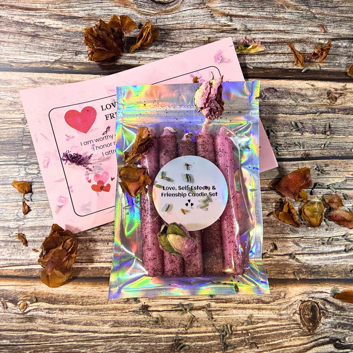 Love, Self-Esteem & Friendship Ritual Candle Set – Dressed Pink Spell Candles