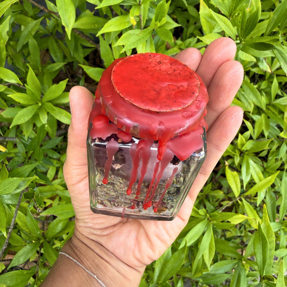 Love Spell Jar • Attraction & Self-Love Ritual • Rose Quartz Crystal • Handmade Witchcraft Jar • Herbal Magic