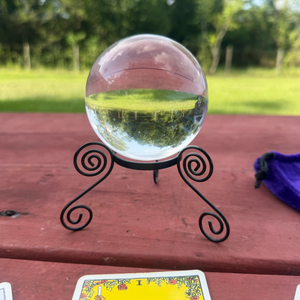 110mm Crystal Gazing Ball with Stand