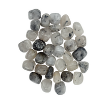 Tourmalinated Quartz Tumble Stones – Protection & Grounding Crystal for Balance and Clarity