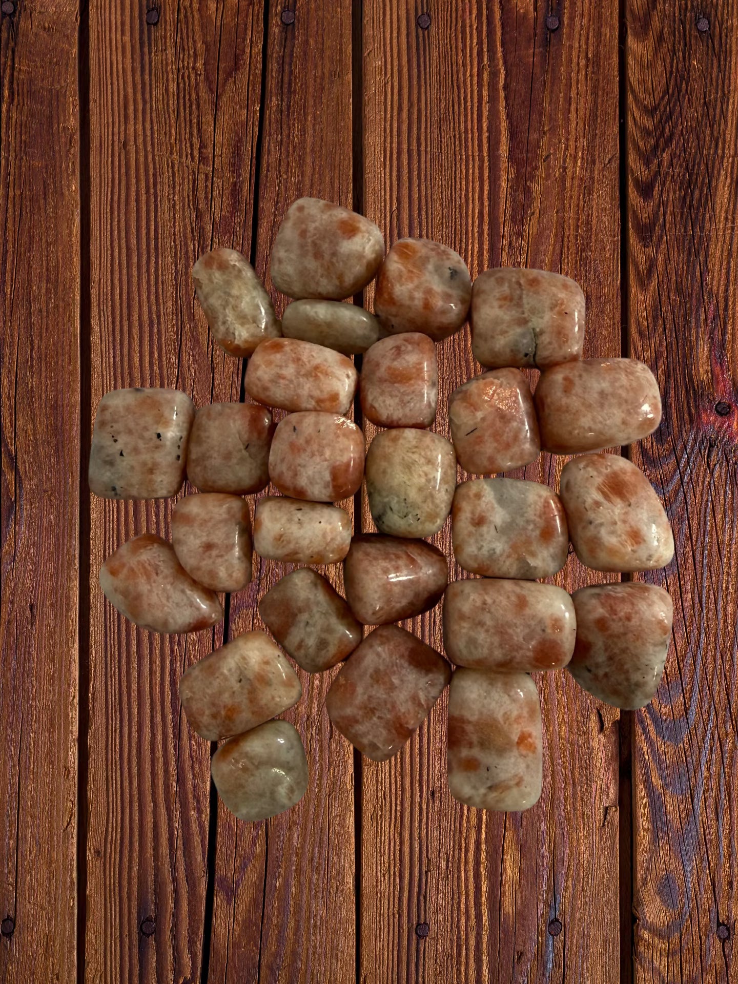 Sunstone Tumbled Stones | 1, 3 or 5 Stones, 0.75–1 in