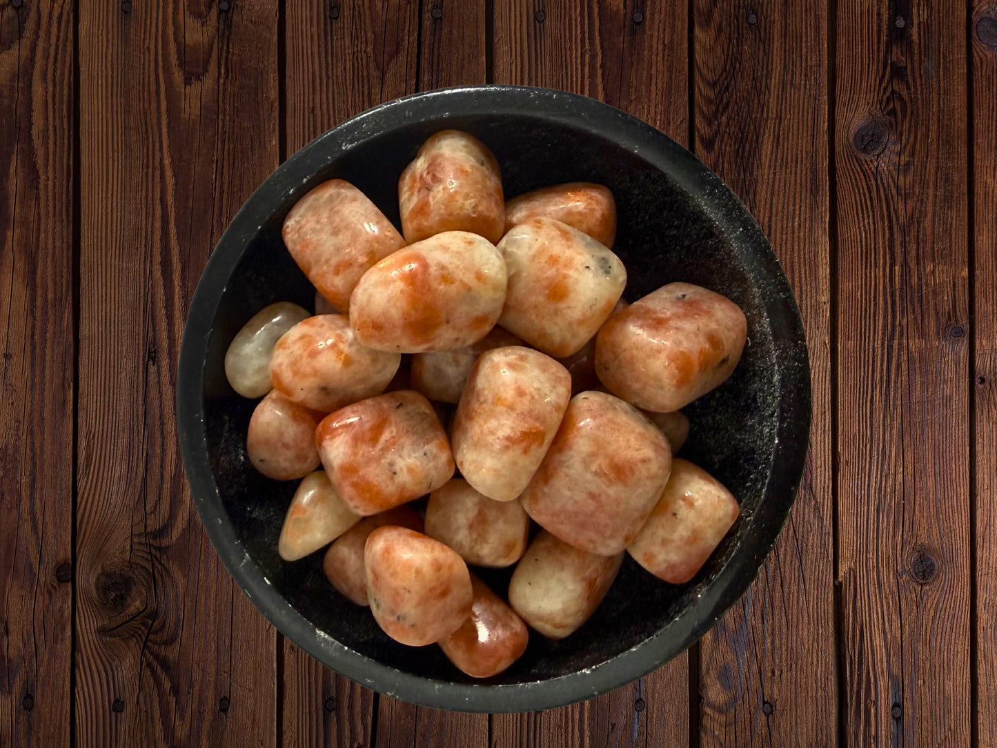 Sunstone Tumbled Stones | 1, 3 or 5 Stones, 0.75–1 in