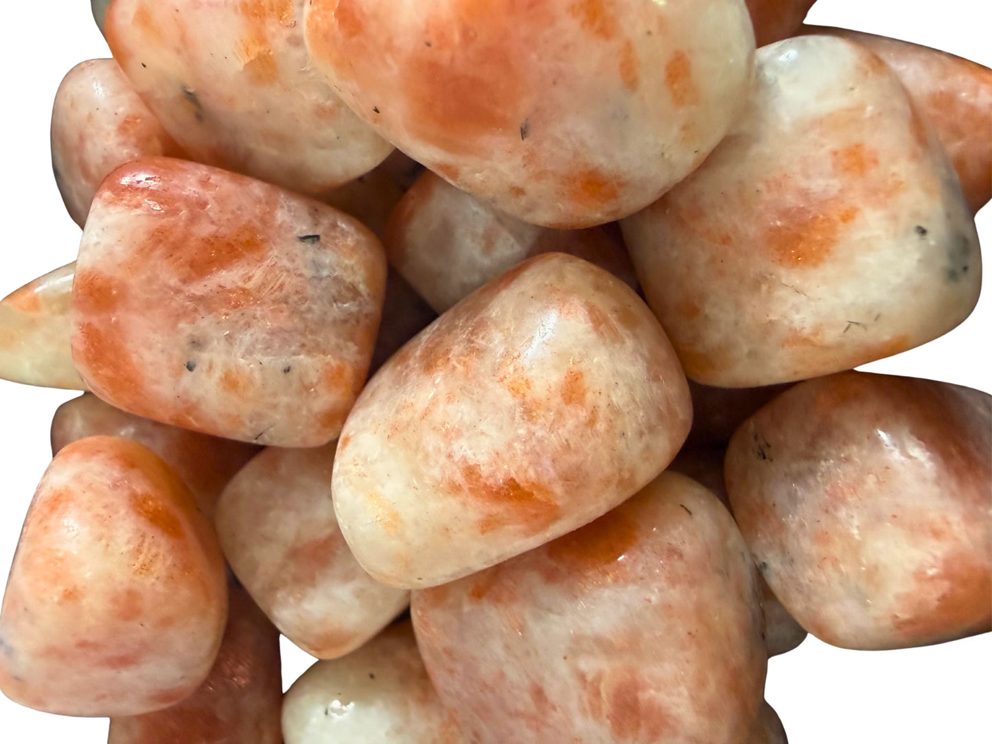 Sunstone Tumbled Stones | 1, 3 or 5 Stones, 0.75–1 in