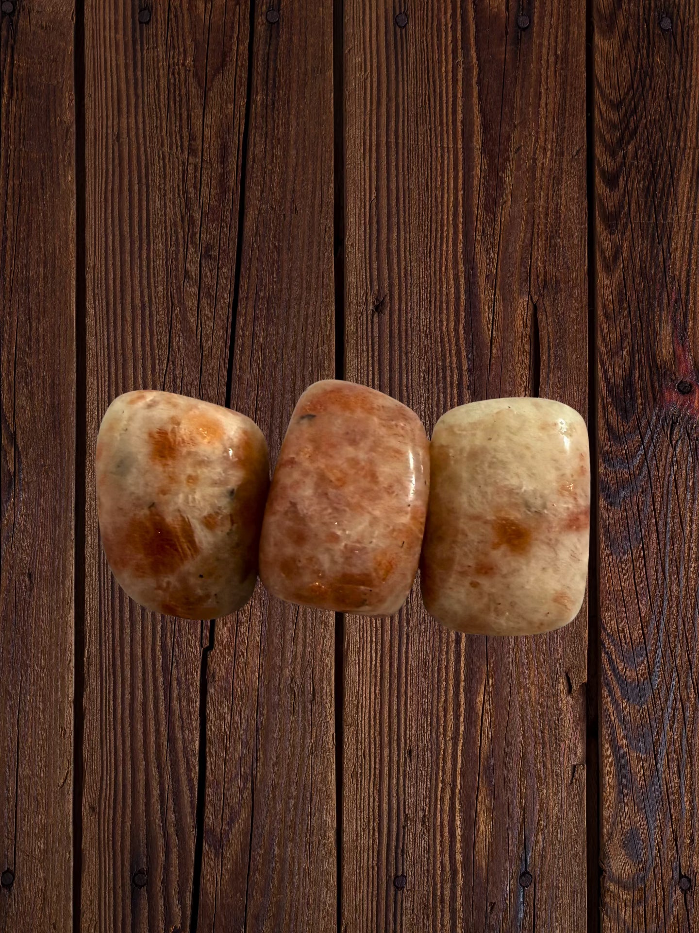 Sunstone Tumbled Stones | 1, 3 or 5 Stones, 0.75–1 in