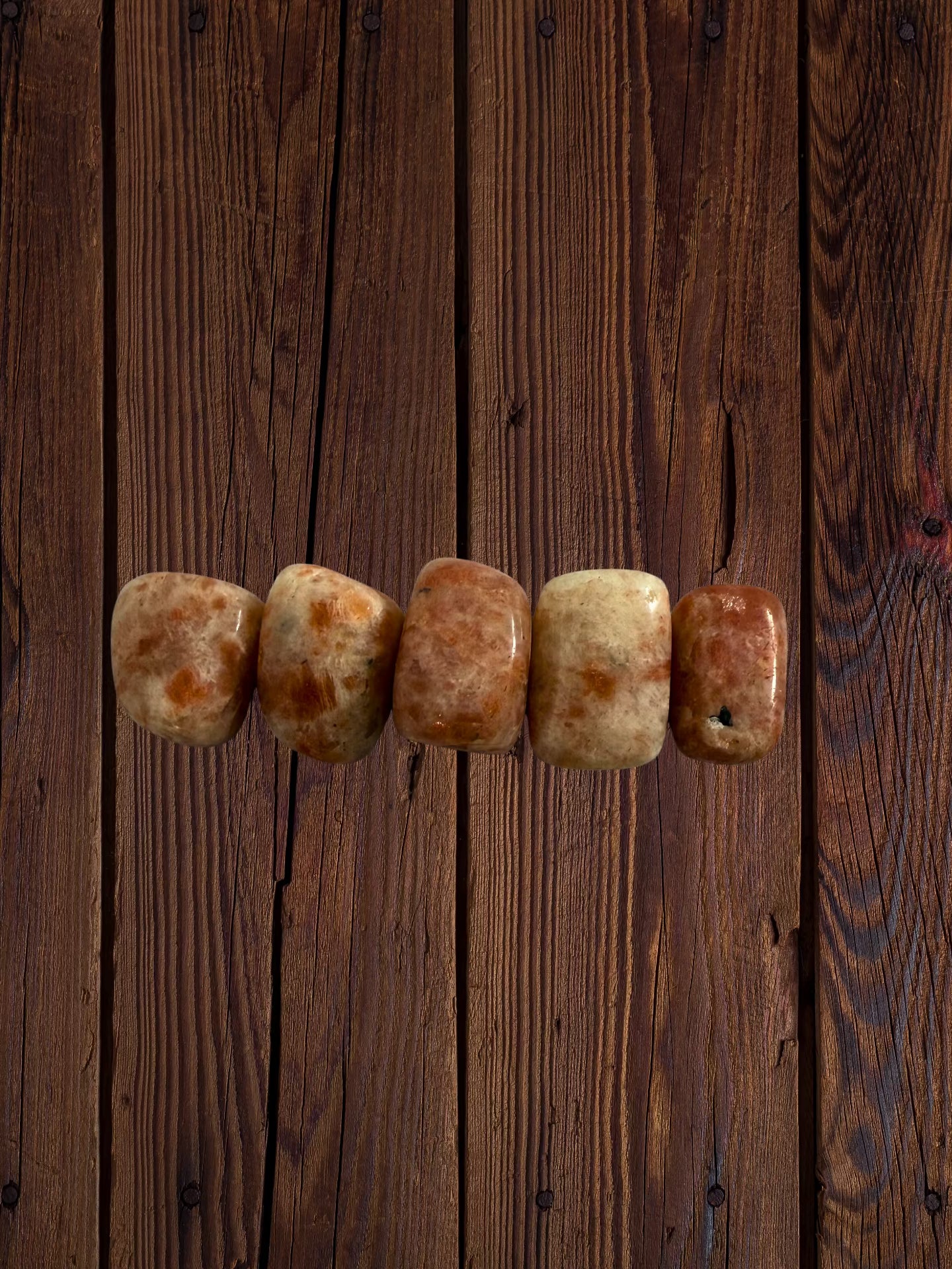 Sunstone Tumbled Stones | 1, 3 or 5 Stones, 0.75–1 in