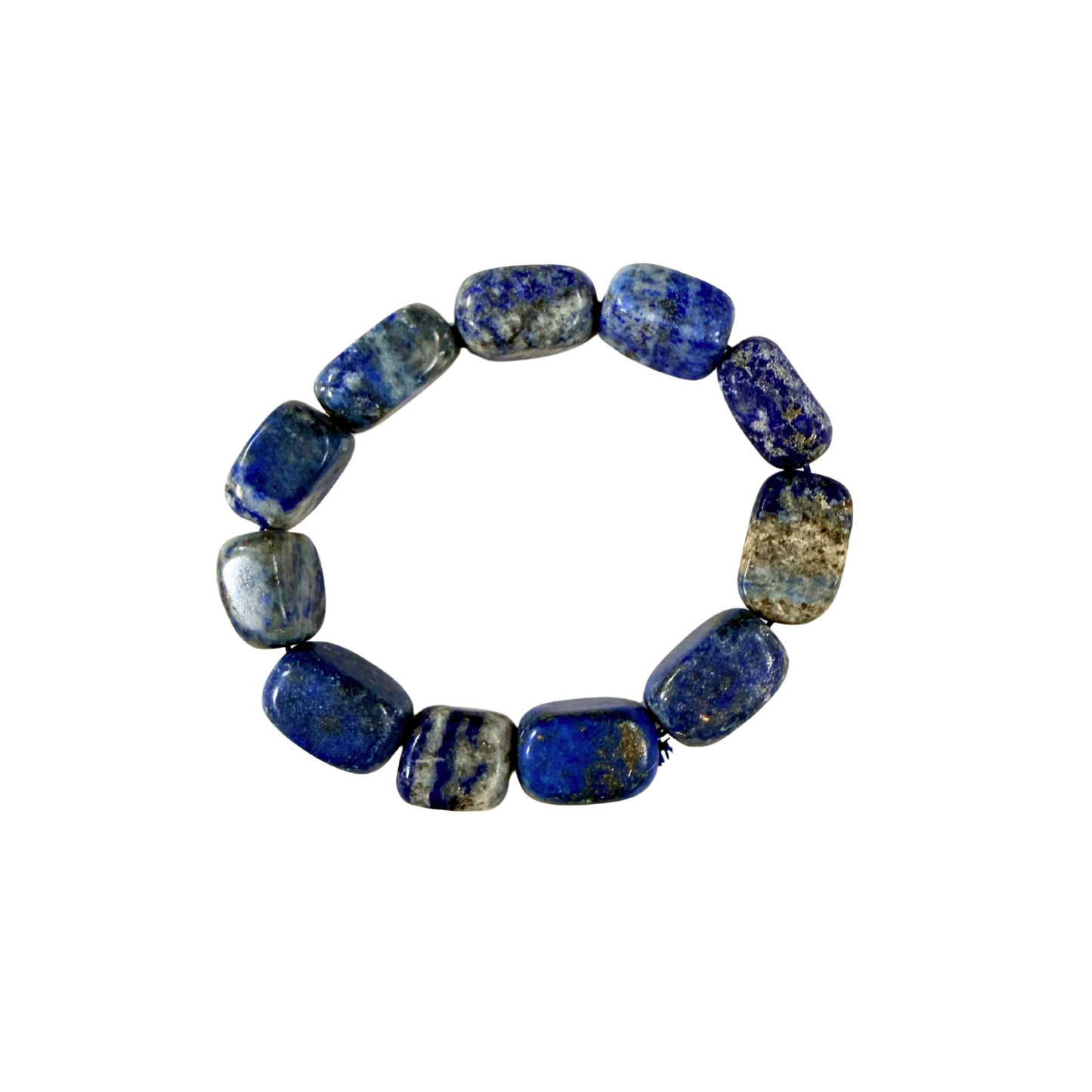 Lapis Lazuli Stretch Bracelet – Natural Crystal for Wisdom, Intuition & Third Eye Chakra