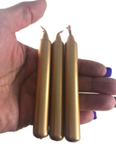 Gold and Silver Spell Candles, God and Goddess Chime candles- Set of 3 or 6