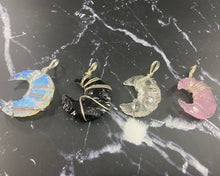 Gemstone Moon Pendants