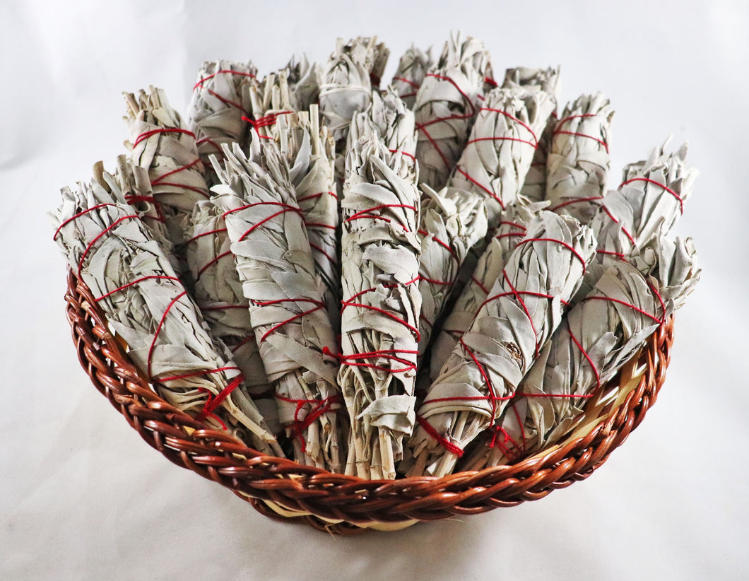 California White Sage Smudge Stick - Energy Clearing (4-5 inches)