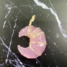 Gemstone Moon Pendants