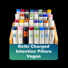 Reiki Charged Intention Pillar Candle: Vegan Herbal Magic