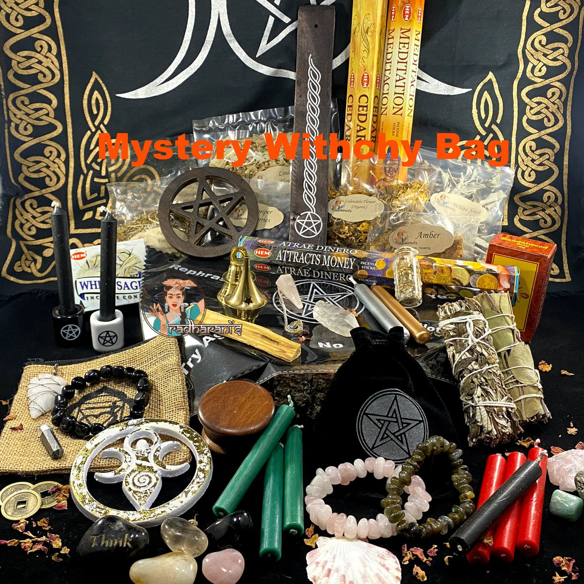 Custom Intention Mystery Bag – Witchy Surprise | Money, Love, Protection, or Chakra Balance