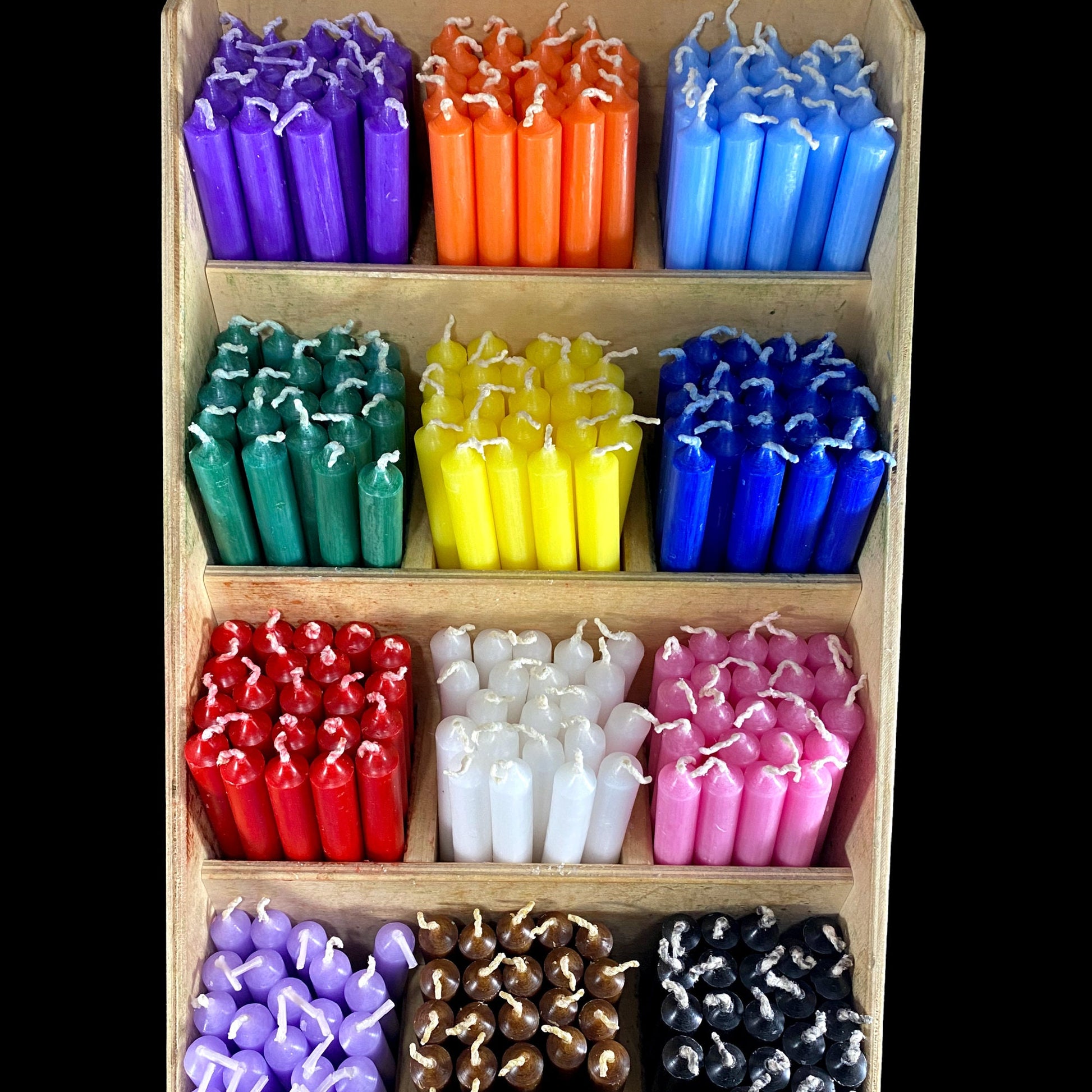 4 Inch Chime Candles – Spell Candles for Rituals, Altars & Manifestation | Unscented Mini Taper Candles for Witchcraft and Meditation