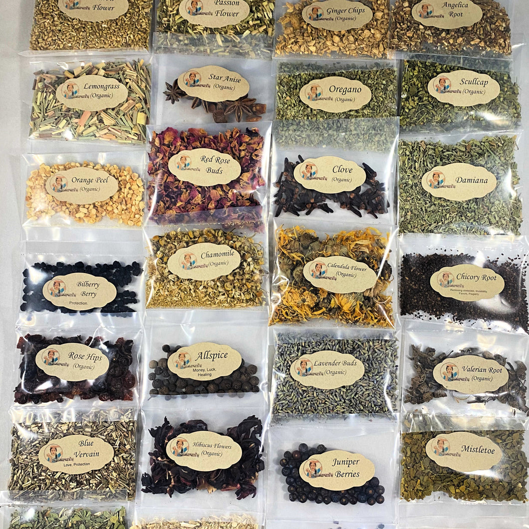 Herbal kit set of 10- Protection/Love/Healing/Abundance