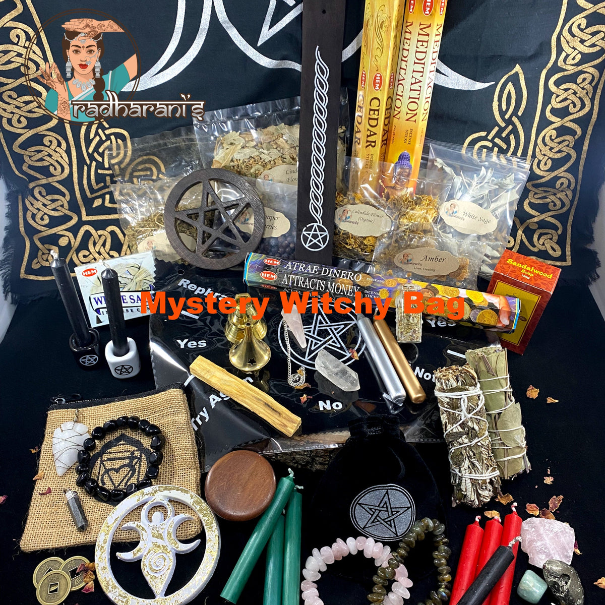 Custom Intention Mystery Bag – Witchy Surprise | Money, Love, Protection, or Chakra Balance