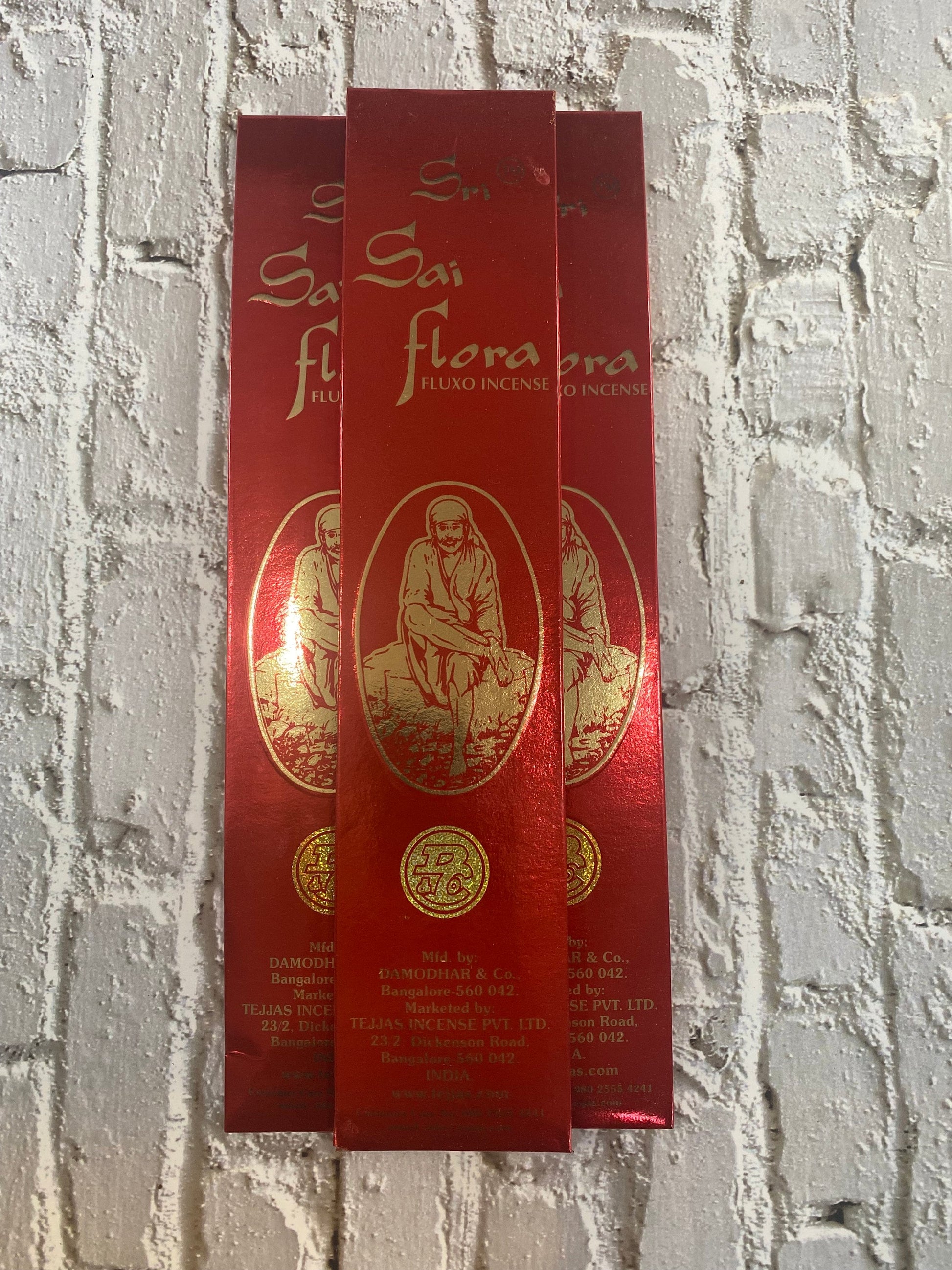 Sai Flora Incense 3-Pack: Indian Temple Masala Dhoop Sticks