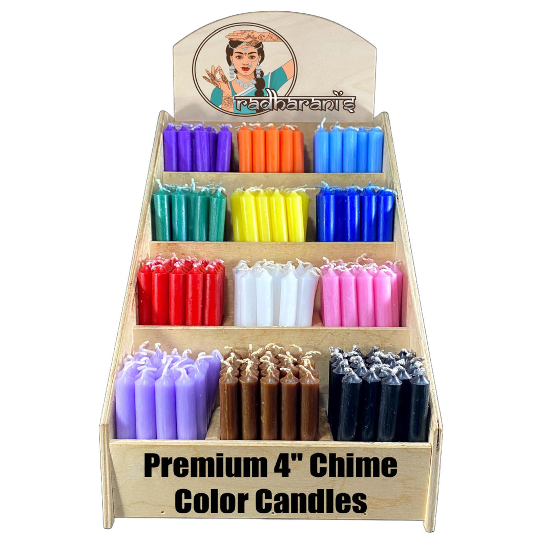 4 Inch Chime Candles – Spell Candles for Rituals, Altars & Manifestation | Unscented Mini Taper Candles for Witchcraft and Meditation