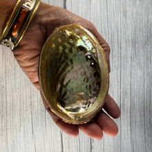 Raw Abalone Shell Bowl: Natural Smudging & Altar Cleansing