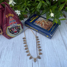 Hand-Carved Tulsi Wood Maha Mantra Necklace: Hindu Prayer Beads