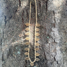 Hand-Carved Tulsi Wood Maha Mantra Necklace: Hindu Prayer Beads