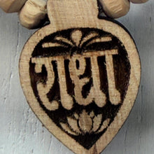 Hand-Carved Tulsi Wood Maha Mantra Necklace: Hindu Prayer Beads