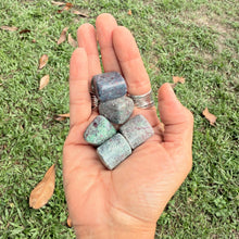 Ruby‑in‑Kyanite Tumble Stone (~1.5″) • Natural Healing Gemstone • Heart, Throat, Root Chakra