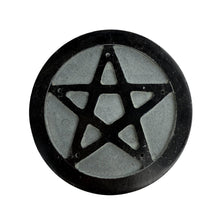 Black Stone Pentagram Altar Incense Holder | Wiccan Pagan Ritual Tool and Spiritual Décor
