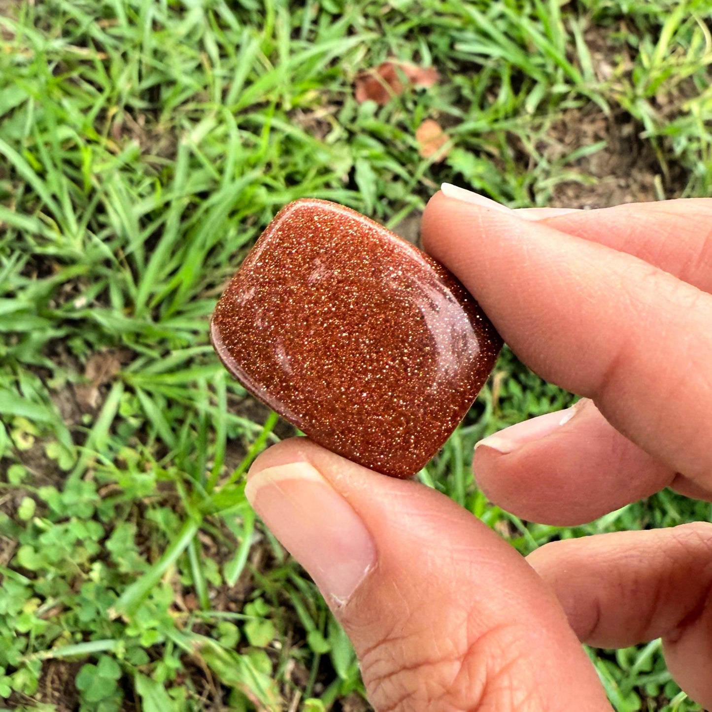 Goldstone Tumbled Stone – Stone of Ambition, Sparkle Energy & Confidence Booster