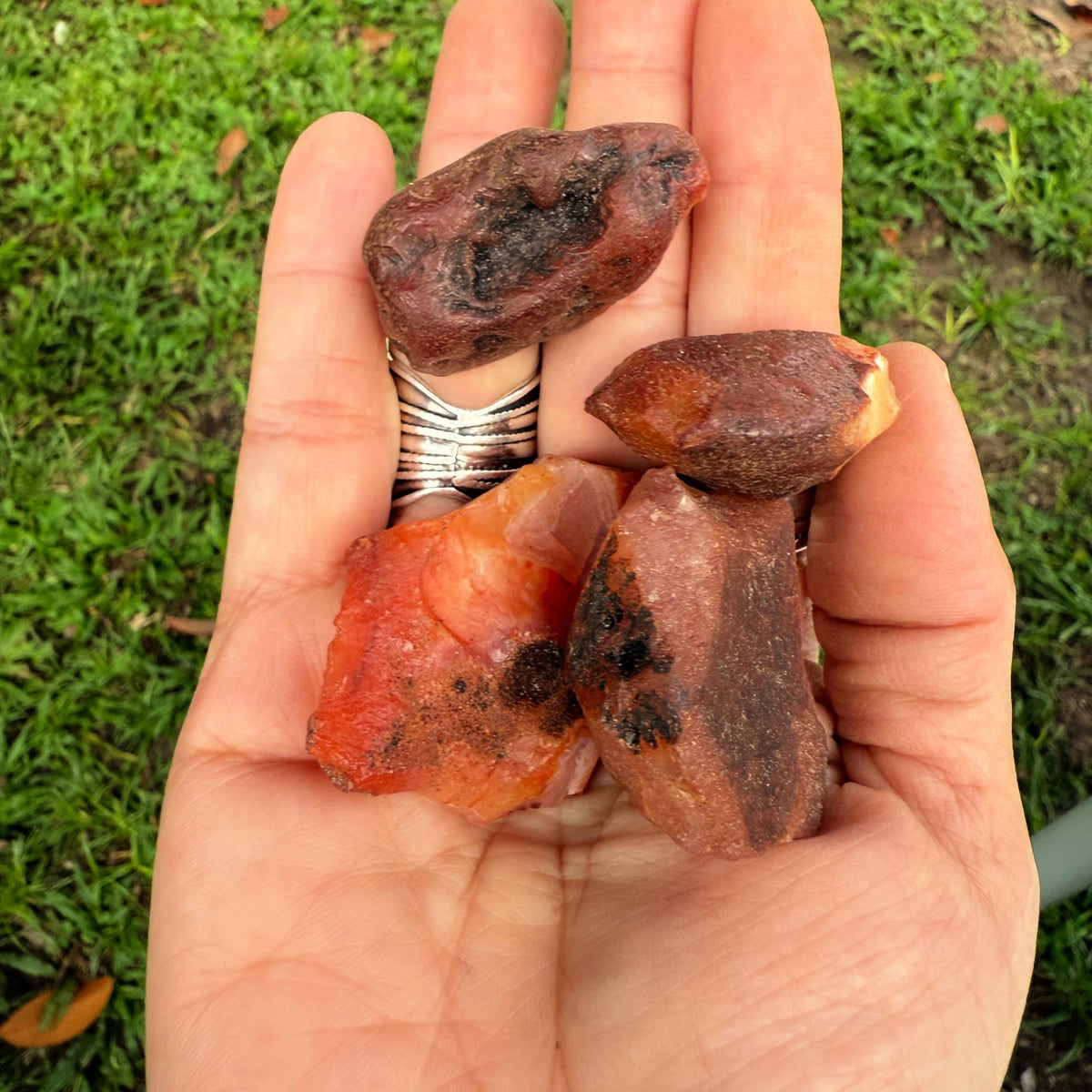 Rough Carnelian Stone – Natural Raw Gemstone for Healing & Crafting