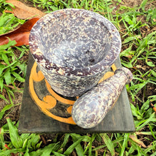 Hand-Carved Soapstone Mortar & Pestle • 3″ × 4″ • Sacred Ritual and Kitchen Tool