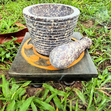 Hand-Carved Soapstone Mortar & Pestle • 3″ × 4″ • Sacred Ritual and Kitchen Tool