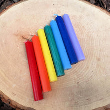 Set of 7 Chakra Chime Candles – 4" – Chakra Alignment and Ritual Magic