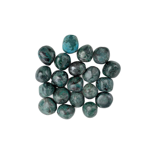 Chrysocolla Tumbled Stone | Natural Polished Chrysocolla | Healing Crystal for Throat and Heart Chakra