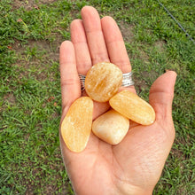 Orange Calcite Tumble Stone | Healing Crystal for Joy, Creativity & Positive Energy