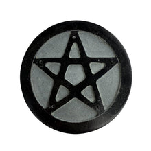 Black Stone Pentagram Altar Incense Holder | Wiccan Pagan Ritual Tool and Spiritual Décor