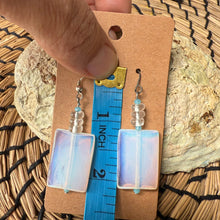 Opal and quartz Dangle Earrings – Elegant & Ethereal