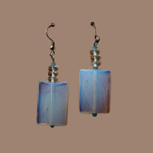 Opal and quartz Dangle Earrings – Elegant & Ethereal