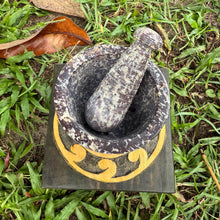 Hand-Carved Soapstone Mortar & Pestle • 3″ × 4″ • Sacred Ritual and Kitchen Tool