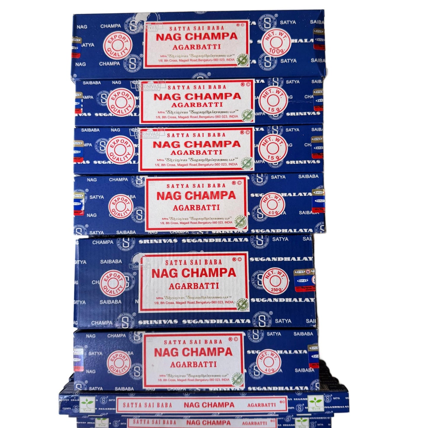 Nag Champa Incense Bundles – 10 g, 15 g, 40 g, 100 g, 250 g – Ritual Aroma