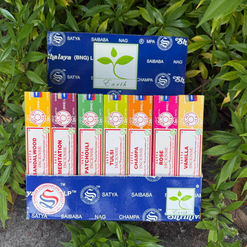 Satya Incense Sticks – Authentic Hand-Rolled Indian Incense for Meditation, Relaxation & Spiritual Cleansing