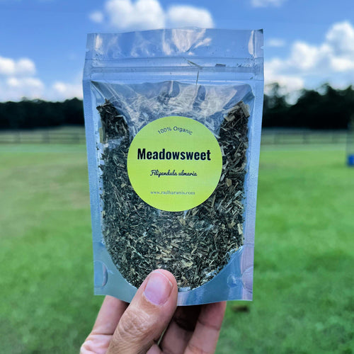 Organic Meadowsweet – Dried Cut and Sifted Herb – Herbal Tea & Wellness Use | .5 oz, 1 oz, 2 oz, 4 oz