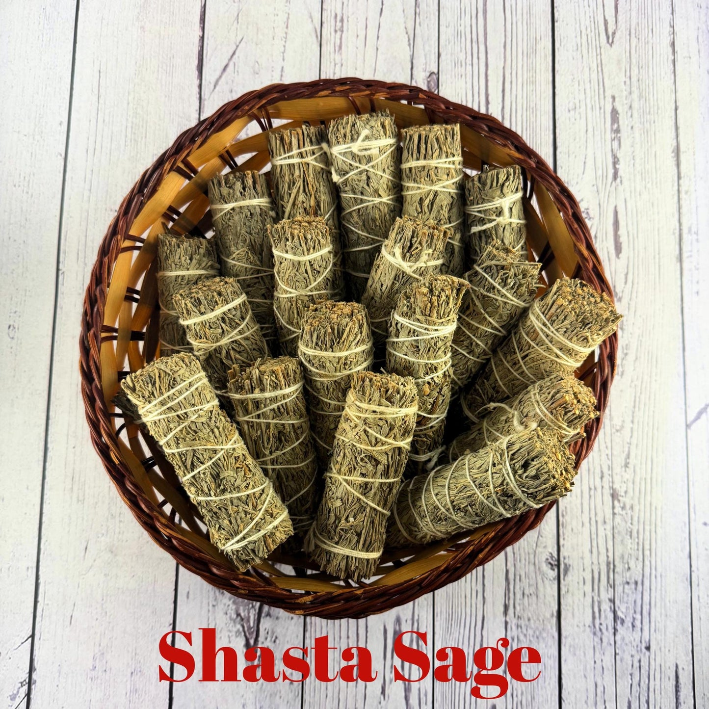 Shasta Sage Smudge Stick (Salvia Farinacea) | Spiritual Cleansing | Blue Sage | 1, 2, or 4 Pieces