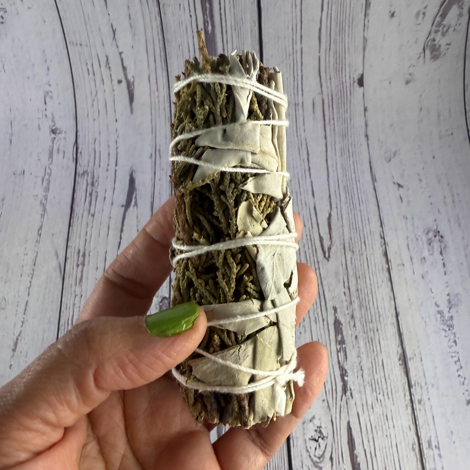 Juniper Sage Smudge Stick | Cleansing Bundle | Purification Herb | 4"–5"