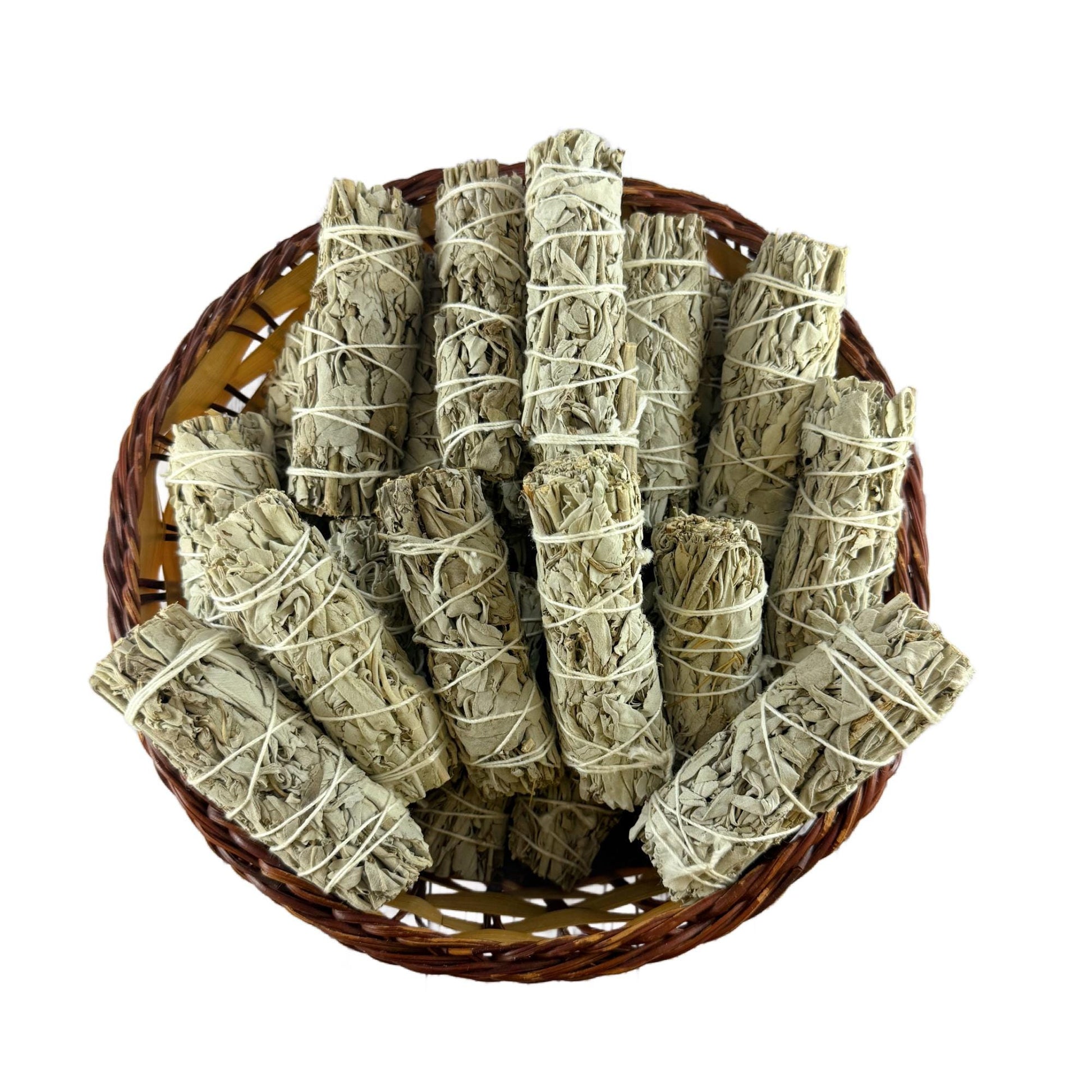 White Sage Smudge Stick • Spiritual Cleansing • Energy Purification • Meditation & Ritual Herbs • Home Blessing Bundle