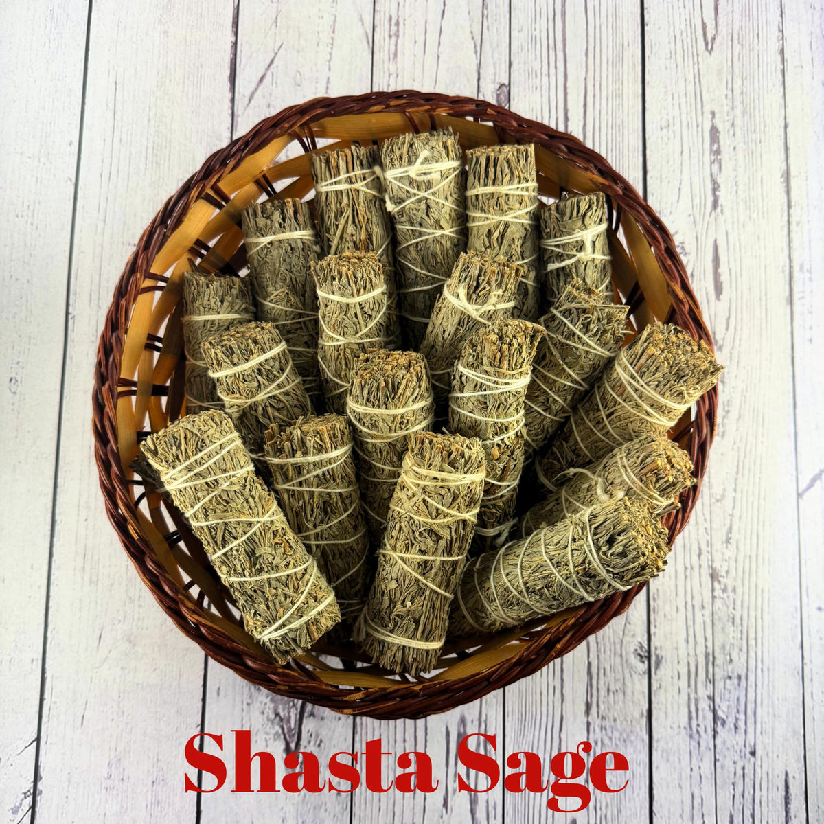 Shasta Sage Smudge Stick (Salvia Farinacea) | Spiritual Cleansing | Blue Sage | 1, 2, or 4 Pieces