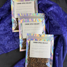 Carob Spice Delight – Organic Caffeine-Free Latte Blend (2 oz) Roasted Carob • Cinnamon • Clove • Allspice • Rooibos