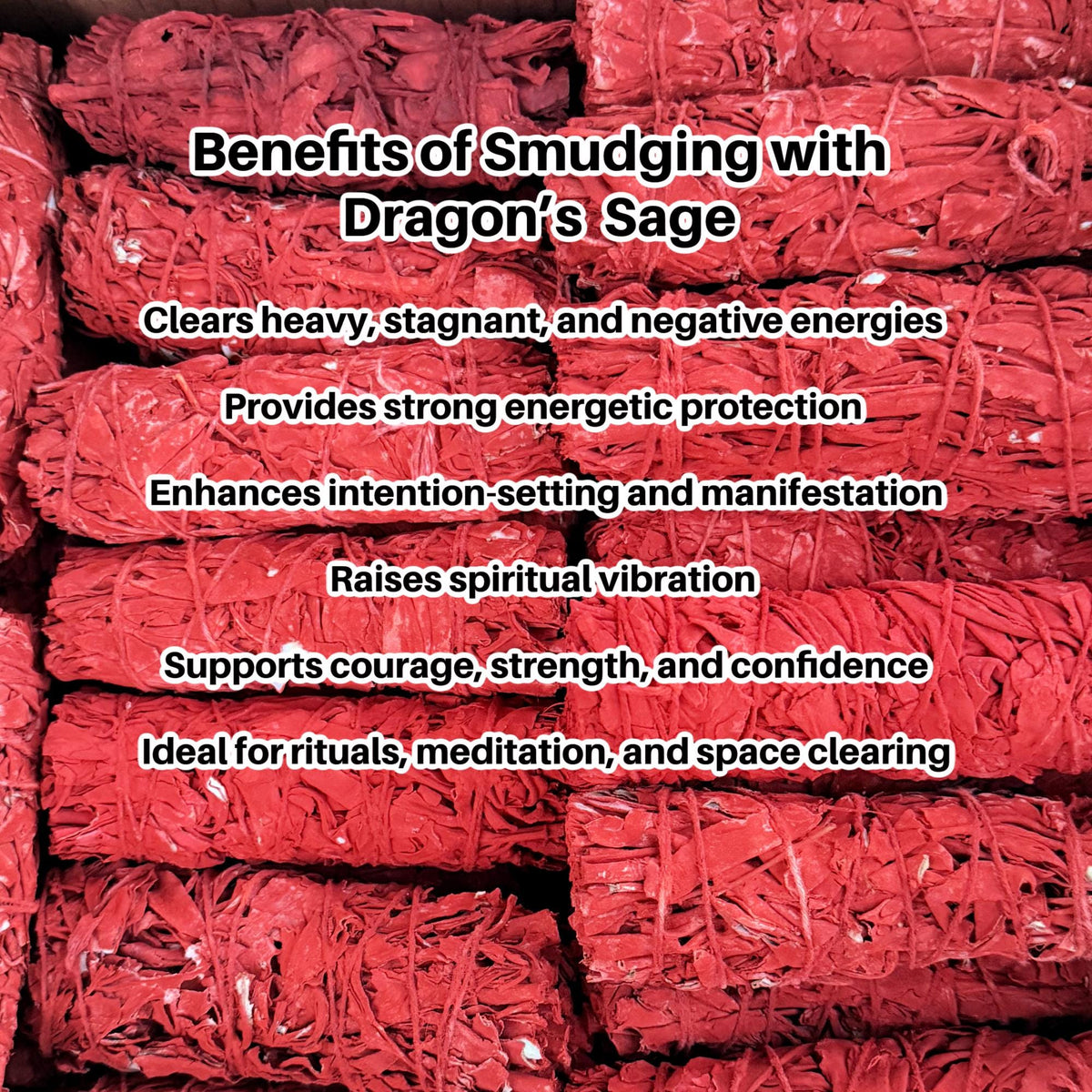 Dragon’s Blood White Sage Smudge Sticks Set of 1, 3, 5 or 7 | Ritual Cleansing, Protection