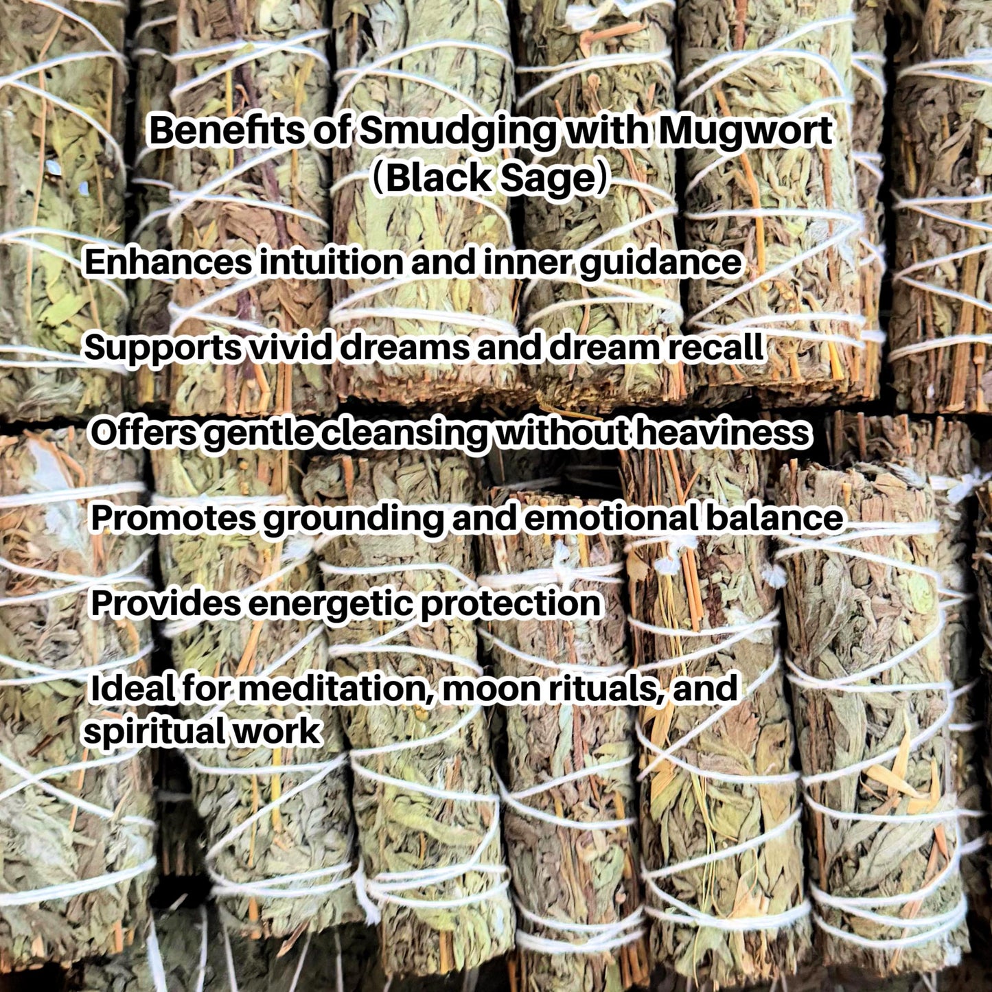 Mugwort Smudge Sticks (Black Sage) – Dreamwork & Cleansing Set