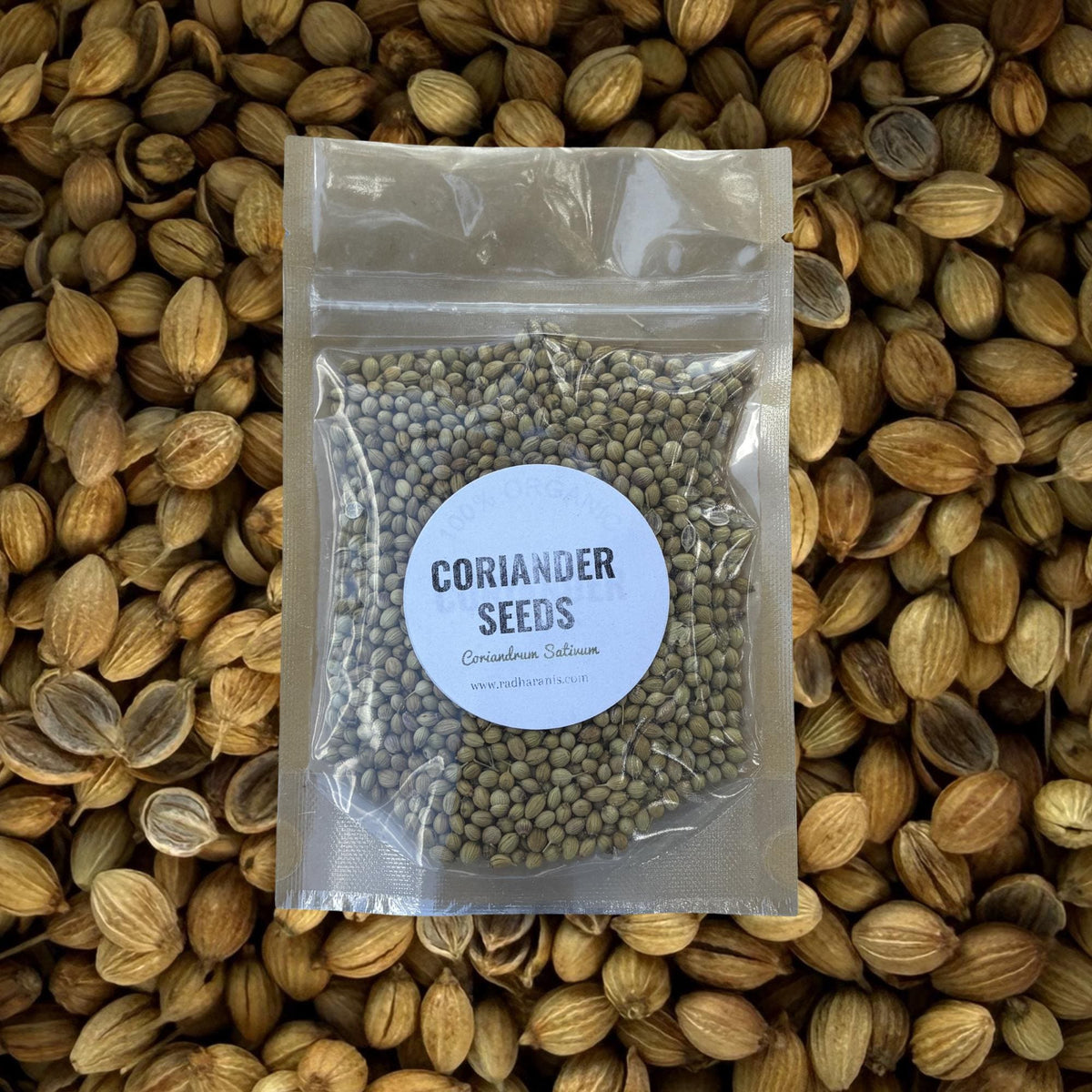 Organic Coriander Seeds | Whole Coriander | Coriandrum sativum | Culinary Spice | Herbal Apothecary Ingredient | Organic Spice Seeds