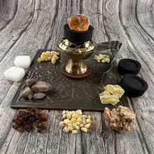 Granular Resin Incense Starter Kit | Charcoal Burner, Camphor, Tongs Included